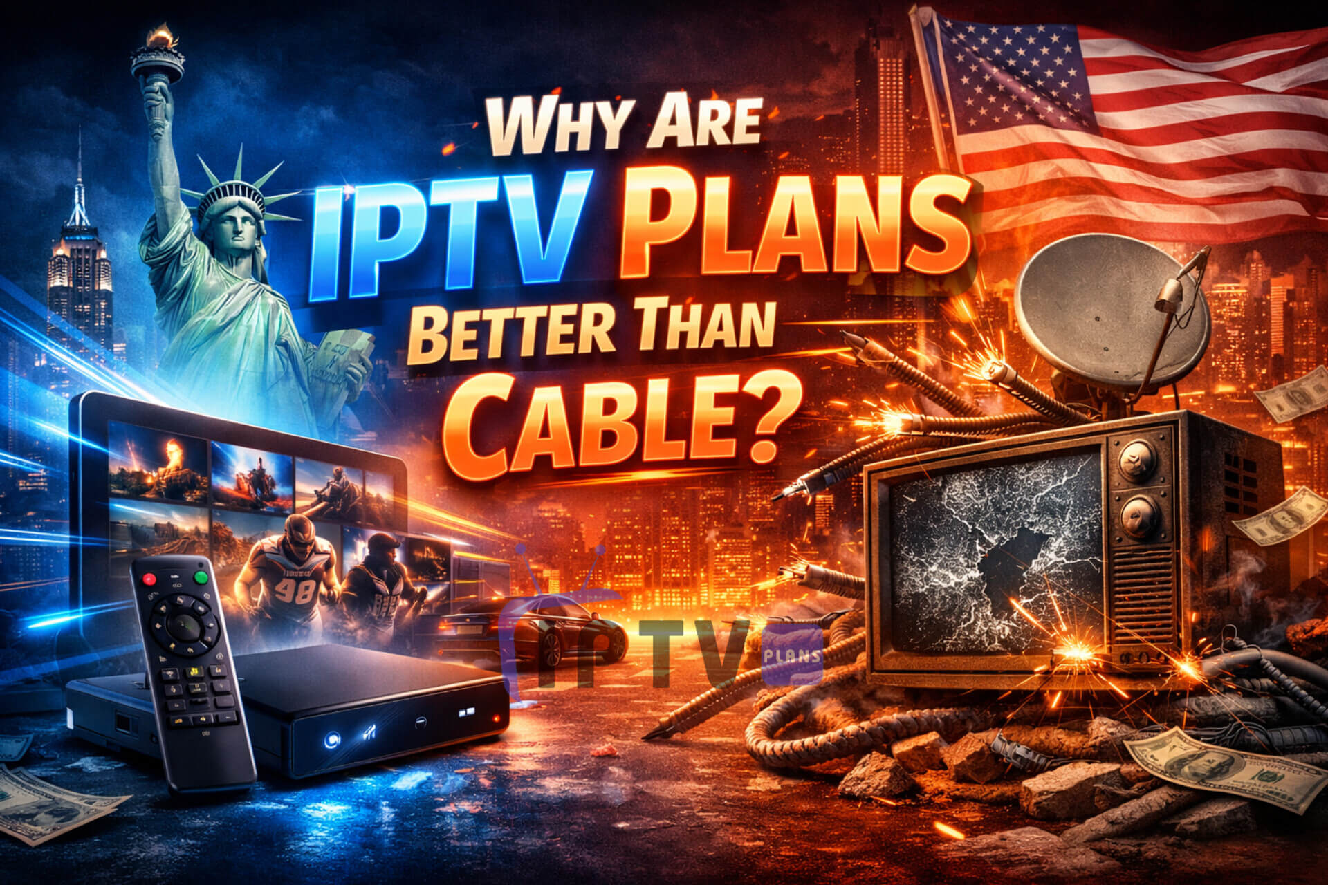 Why IPTV Plans are better than cable streaming comparison